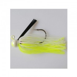 LJ01B-01 FEATHER JIG BASS LURES WITH MUSTAD HOOK 3/0 14 GRAMS