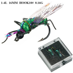 2PCS/BOX Bionic Insects Fly Fishing Lure  2PCS/BOX Bionic Insects Fly Fishing Lure