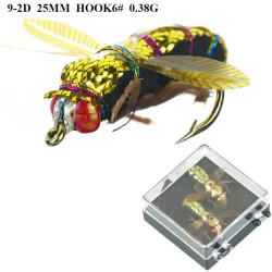 2PCS/BOX Bionic Insects Fly Fishing Lure  2PCS/BOX Bionic Insects Fly Fishing Lure