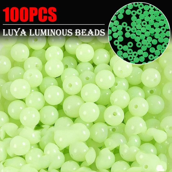 100pcs/Lot Luminous Fishing Beads 