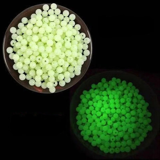 100pcs/Lot Luminous Fishing Beads 