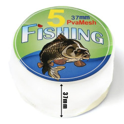 5M*3.7CM PVA Water Dissolving Mesh For Fishing Bait