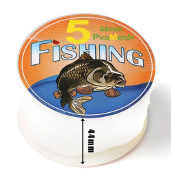 5M*4.4CM PVA Water Dissolving Mesh For Fishing Bait