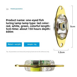 5PCS Fishing Lure Luminous Light for Attracting Fish Green light