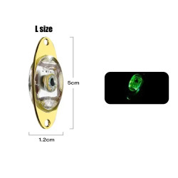 5PCS Fishing Lure Luminous Light for Attracting Fish Green light