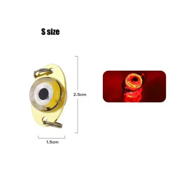 5PCS Fishing Luminous Light 3.9G 2.5CM Red light