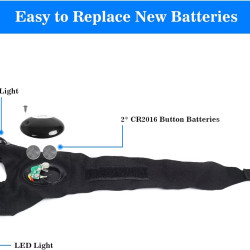 A Pair LED Half Finger Glove for Night Fishing 