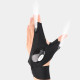 Left Hand LED Half Finger Glove for Night Fishing 