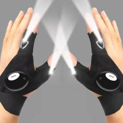 A Pair LED Half Finger Glove for Night Fishing 