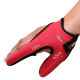 Left Hand Fishing Gloves 2 Fingers Protector (Red)
