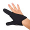Right Hand Fishing Gloves 2 Fingers Protector (Black)