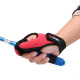 Left Hand Fishing Gloves 2 Fingers Protector (Red)