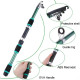 1.8m Fishing Pole Set Full Kits With Telescopic Fishing Rod And Spinning Reel Baits Hooks Travel Pole Set