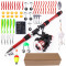 1.8m Fishing Rod with 55pcs Fishing accessories Red