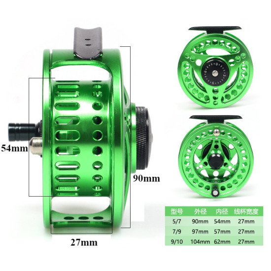  Fly Fishing Reel 5/6 GOLD