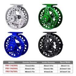 1Pc 7/8 Fly Fishing Reel 2+1BB 1:1 Spool Reel Tackle Accessories for Trout