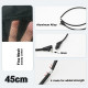 328cm/129inch Total Length,Ultralight 414g,Portable Fishing Landing Net,Carbon Fiber Telescopic Net,Alloy Net Head