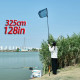 325cm/128inch Total Length,Ultralight 414g,Portable Fishing Landing Net,Carbon Fiber Telescopic Net,Alloy Net Head
