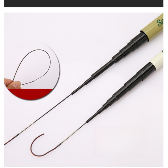 1.2M 1.5M 1.8M Fishing Rod Ultra-Short Section Shrinkage 23cm Super Light and Super Hard Carbon Pole Rod Pocket Mini Rod
