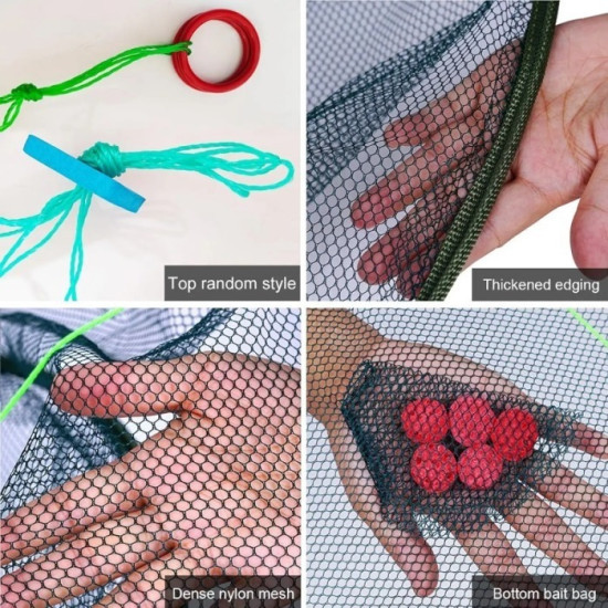 Landing Fishing Net Large Foldable Drop Net （80MM、100MM、150MM、200MM）