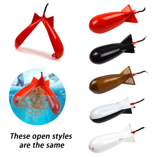1pc Fishing Rocket Feeder 