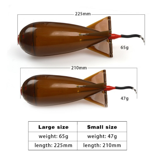 1pc Fishing Rocket Feeder 