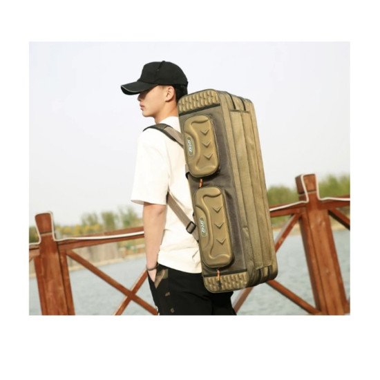 Multifunctional Hard Spinning Fishing Rod Bag 2 Layers 130CM
