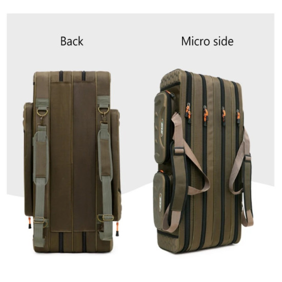 Multifunctional Hard Spinning Fishing Rod Bag 2 Layers 130CM
