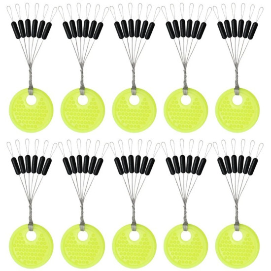60pcs 10 Group Resistance Space Beans Stopper Size: S/M/L