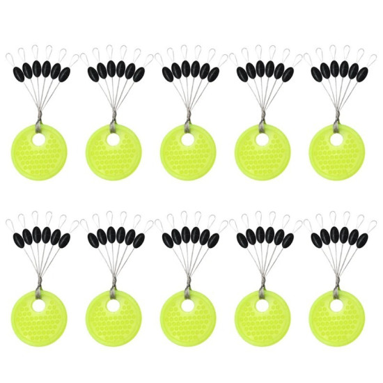 60pcs 10 Group Resistance Space Beans Stopper Size: S/M/L