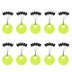60pcs 10 Group Resistance Space Beans Stopper Size: S/M/L