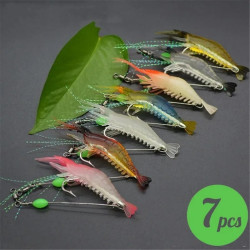 7pcs Shrimp Lures Fishing Lures 
