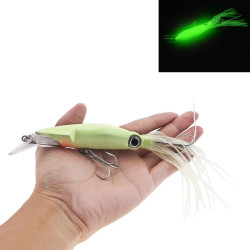 2PCS Lifelike Octopus Fishing Lure With Treble Hook And Jigs Peche 14cm 39G Luminous Squid Jigs Artificial Bait For Fishing Sea