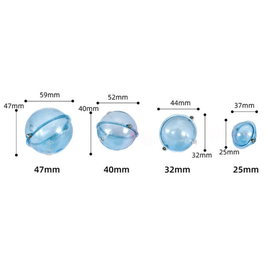 5Pcs/bag Fishing Float Lure Hollow Water Ball（Can be filled with water） 