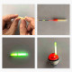 250pcs/Box (1Box=50packs=250pcs) Fishing Float Light Stick Fluorescent Lightstick Night Glow Stick Fishing Accessory