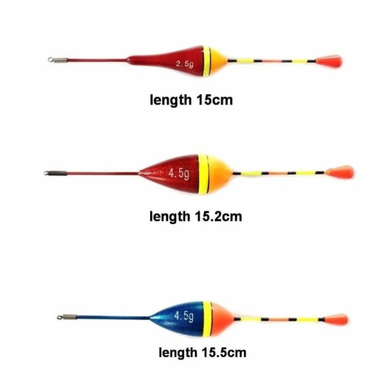 10PCS/BAG Fishing Floats Set Buoy Bobber 