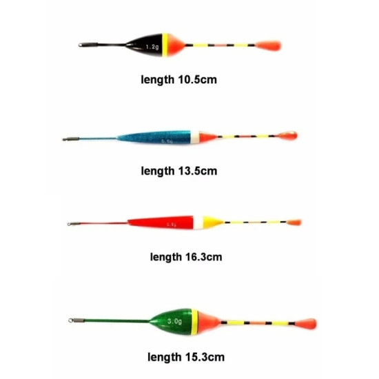 10PCS/BAG Fishing Floats Set Buoy Bobber 