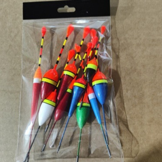 10PCS/BAG Fishing Floats Set Buoy Bobber 