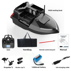 12000mAh,40GPS ,RC Fishing Bait Boat,2KG Loading ,500M ,Night Light 