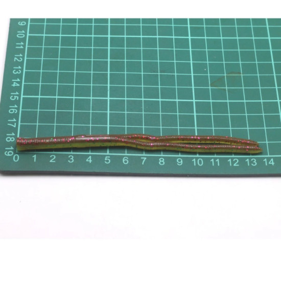 10pcs/bag Dual Tail Stick Soft Lure 138mm 3.8g 4g Worm Silicone Fishing Lure