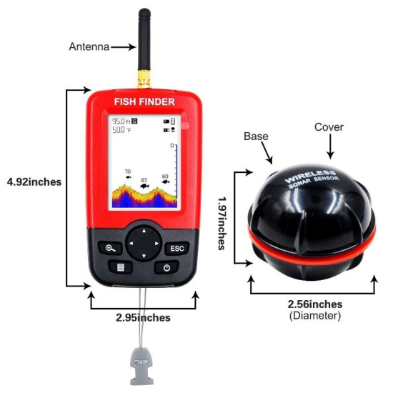 Portable Wireless Sonar Fishing Alert Fish Finder 