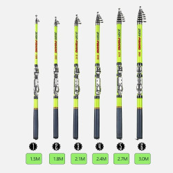 Telescopic Rock Fishing Fly Rod 1.5M 1.8M 2.1M 2.4M 2.7M 3M