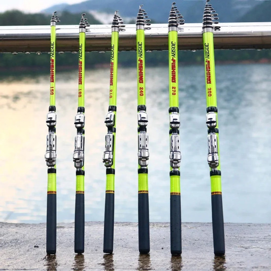 Telescopic Rock Fishing Fly Rod 1.5M 1.8M 2.1M 2.4M 2.7M 3M