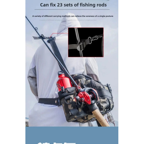 Fishing tackle shoulder bag