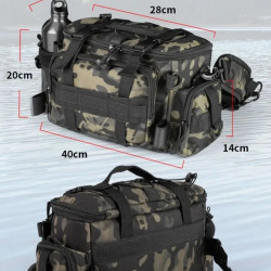 Fishing tackle shoulder bag