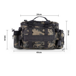 Fishing tackle shoulder bag