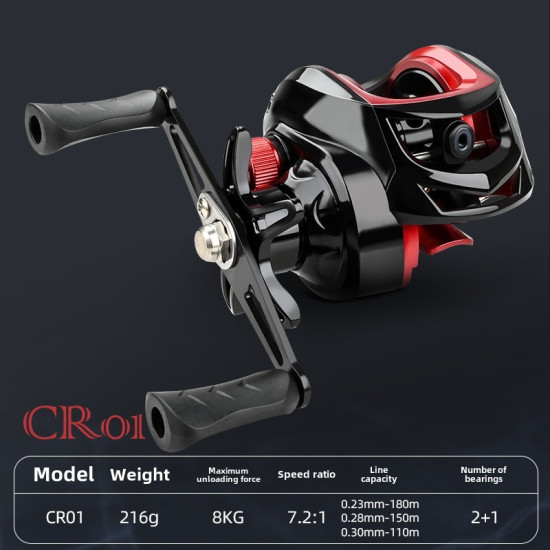 Baitcasting Fishing Reels Max Drag 8kg Ultra Light Casting Reel Fishing Reel for Bass Pike Fishing Tackle