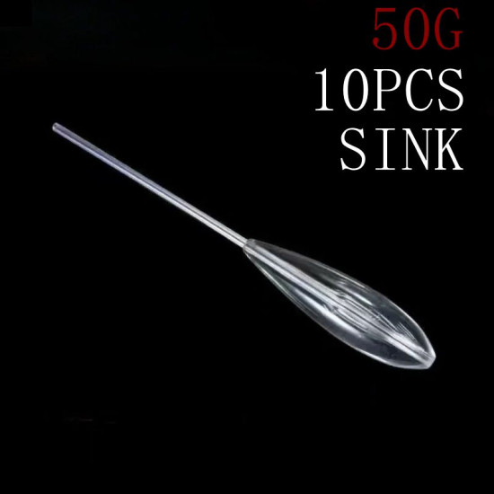 10PCS 50g Fishing Sink Buoy 