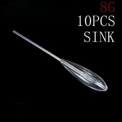 10PCS 8g Fishing Sink Buoy 
