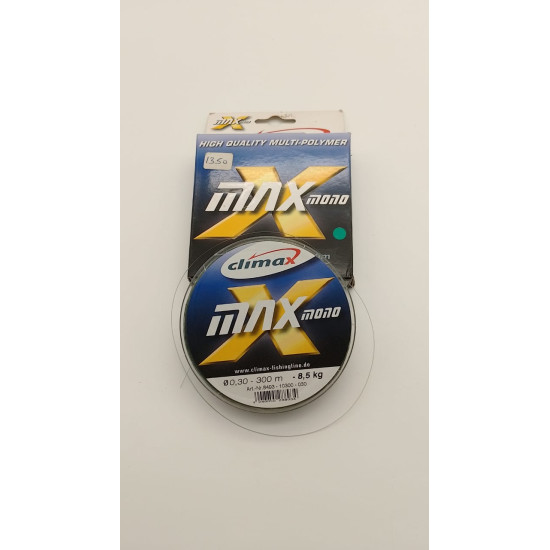 CLIMAX MAX MONO FISHING LINE 0.30MM X 8.5KG X 300 METERS CLIMAX MAX MONO FISHING LINE 0.30MM X 8.5KG X 300 METERS